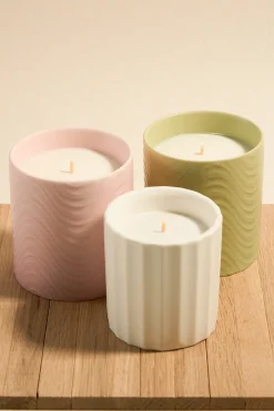 Flo's Home Wavy Sage Ceramic Scented Candle