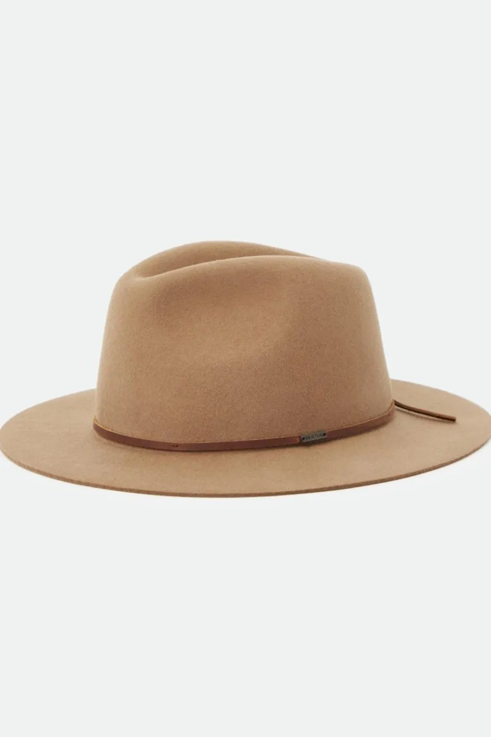 Brixton Wesley Fedora Lion Tan Wool Felt Hat