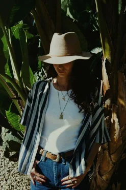 Brixton Wesley Light Tan Fedora
