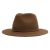Brixton Wesley Packable Fedora Coffee Hat