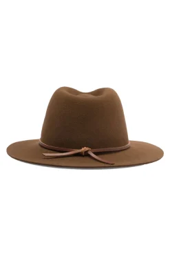 Brixton Wesley Packable Fedora Coffee Hat