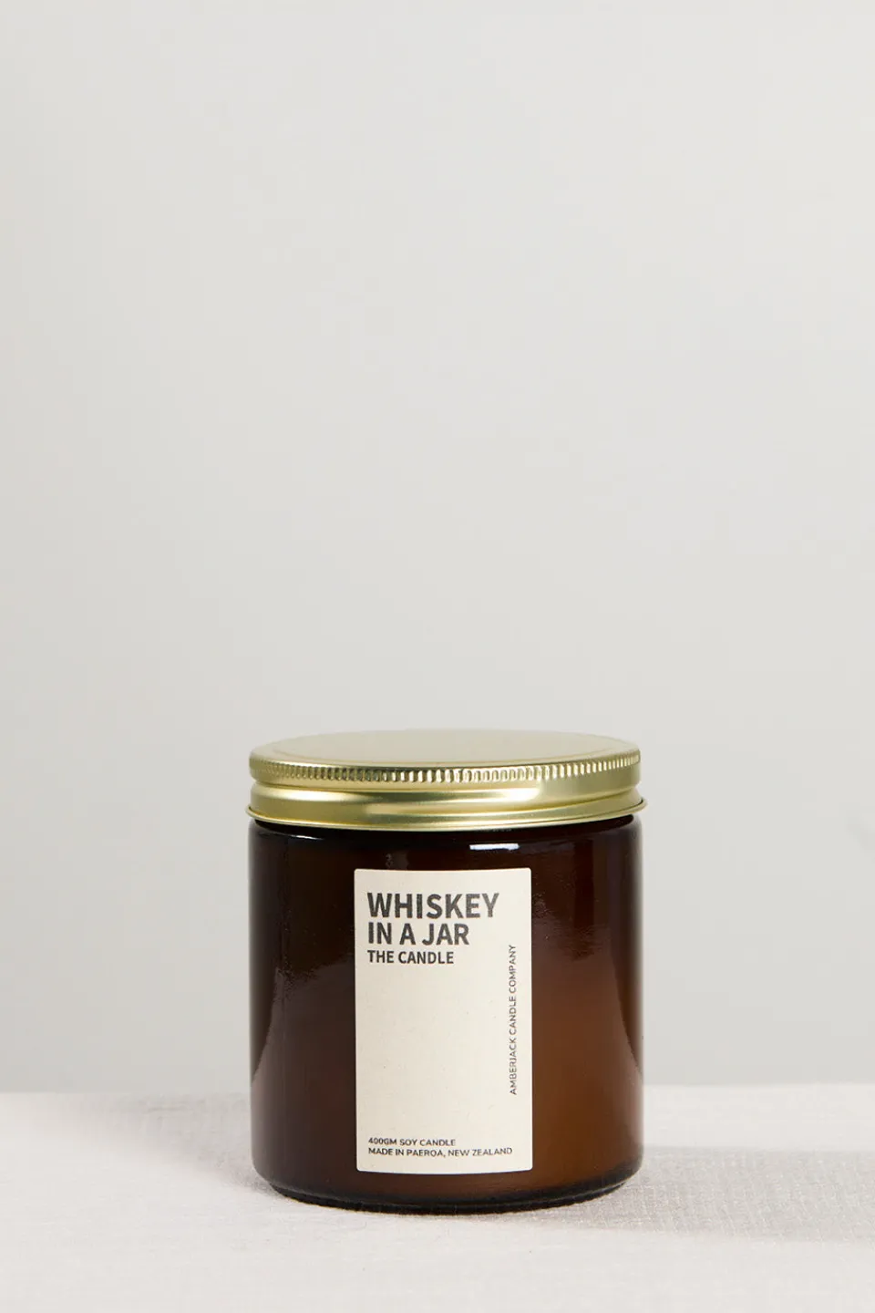 Amberjack Whiskey in a Jar 400gm Candle