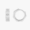 Silver Linings Whistledown Starburst Silver Hoop Earrings