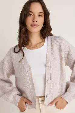 Among the Brave Wholesome Oat Chunky Knit Cardigan