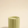 Flo's Home Wide Rib Sage Ceramic Scented Candle