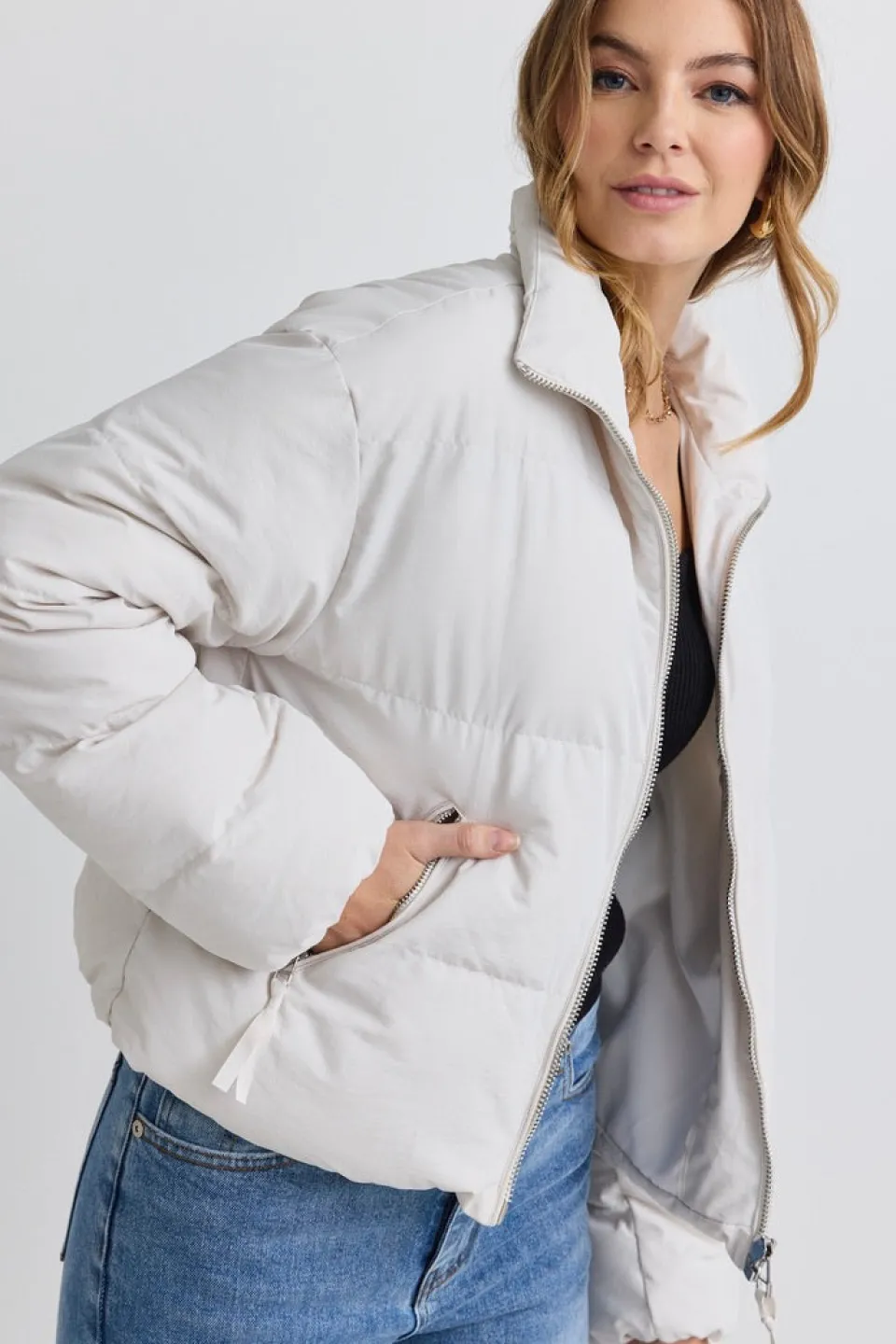 Georgia Mae Windsor Stone Puffer Jacket
