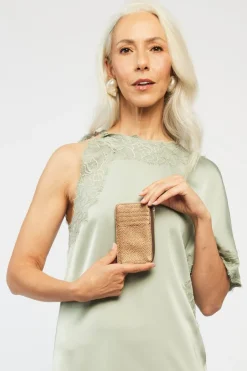 Saben Winona Brushed Bronze Card Holder
