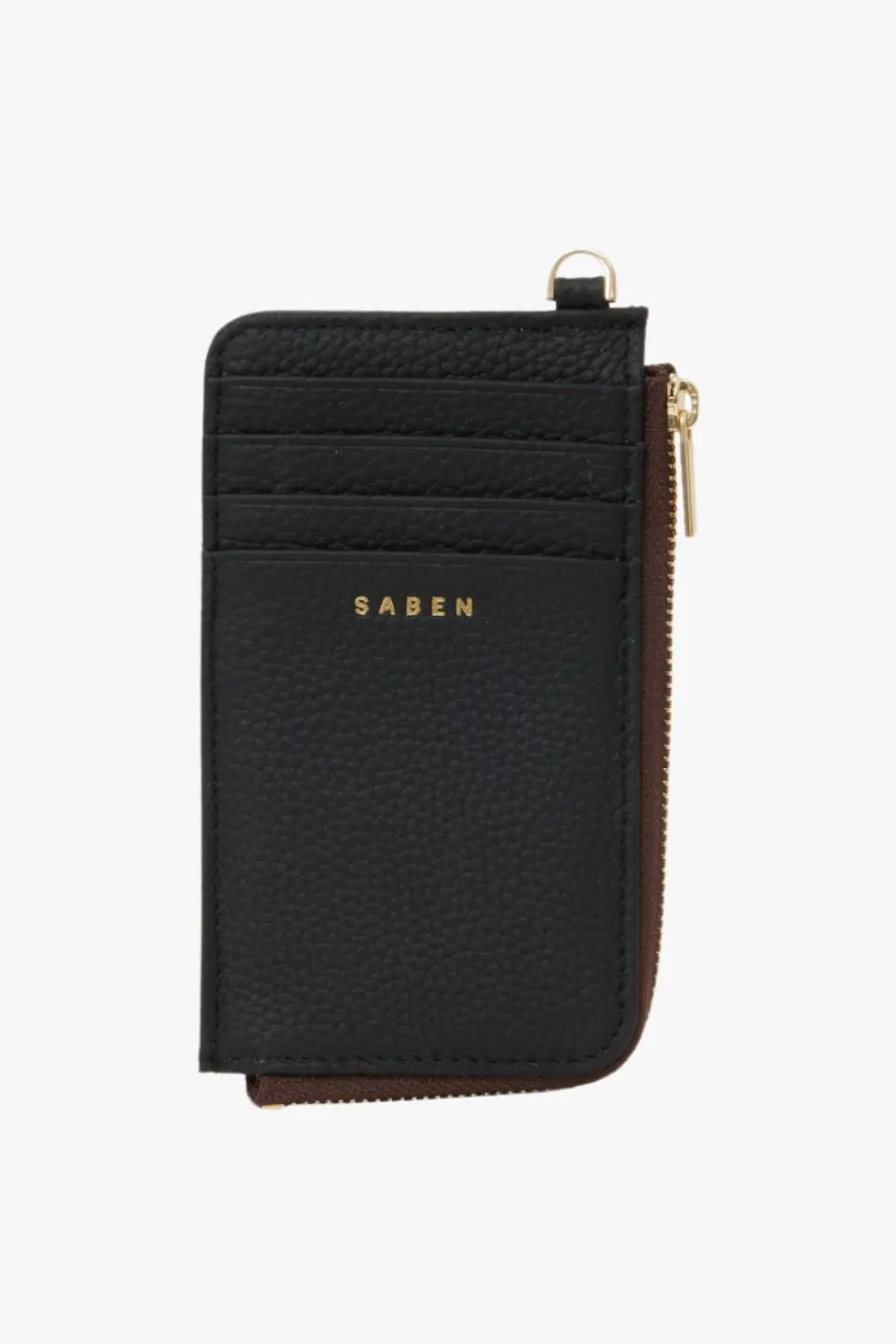 Saben Winona Card Holder Black Leather