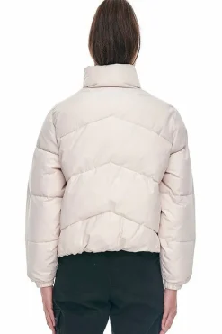 Huffer Womens Buttercream Demi Puffer Jacket