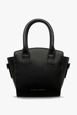 Status Anxiety Worst Behind Us Black Leather Bag