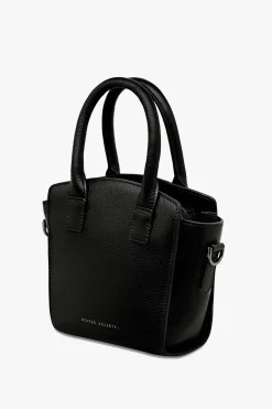 Status Anxiety Worst Behind Us Black Leather Bag