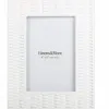 Kerridge Woven White 4x6 Photo Frame