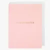 Oxted XOXOXO Pink Small Greeting Card