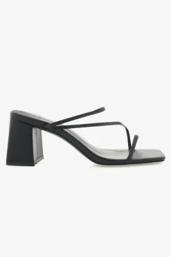 Billini Yazmin Black Strappy Mid Heel