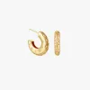 Lindi Kingi You Are The Moon + Stars Gold Hoop Earrings