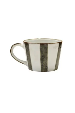 CC Interiors Zanzibar Striped Black and White Mug