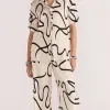 Staple The Label Zenith Cream Abstract Resort SS Shirt