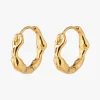 Pilgrim Zion Gold EOL Twist Hoop Earring