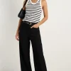 Among the Brave Zoey Black Tailored High Rise Wide Leg Pocket Pants