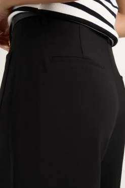 Among the Brave Zoey Black Tailored High Rise Wide Leg Pocket Pants