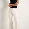 Among the Brave Zoey Ecru High Rise Wide Leg Pocket Jean