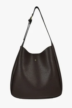 Peta + Jain Zozo Chocolate Pebble Slouch Tote Bag