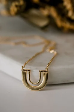 Silver Linings Zulu Gold U Shape Necklace EOL