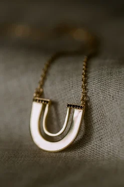Silver Linings Zulu Gold U Shape Necklace EOL