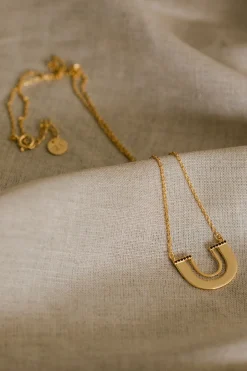 Silver Linings Zulu Gold U Shape Necklace EOL